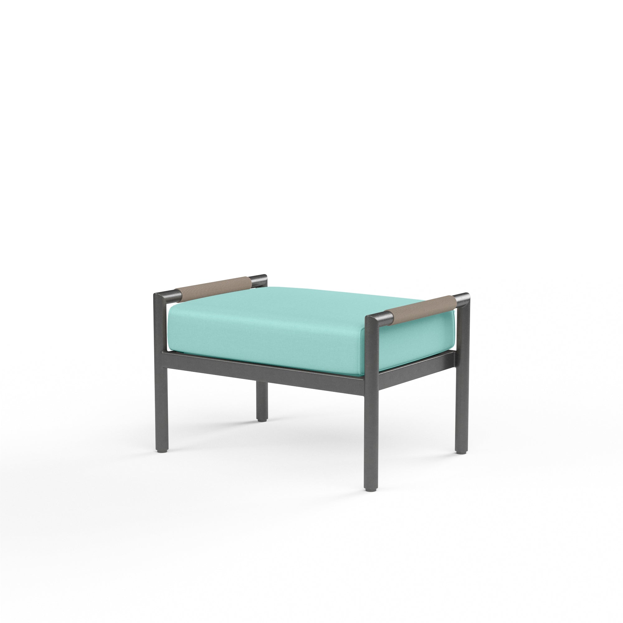 Sunset West Pietra Ottoman with Cushion