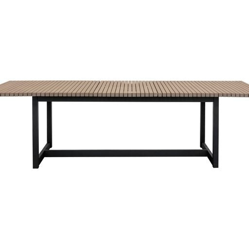 Sunpan Geneve Extension Dining Table Drift Brown / Natural in 80'' to 104''