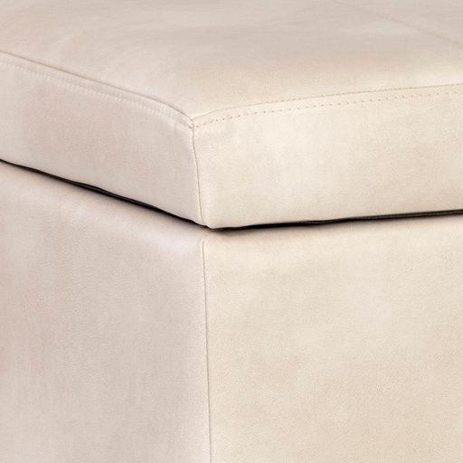 Sunpan Janet Storage Bench Antonio Charcoal / Bravo Black / Bravo Cream