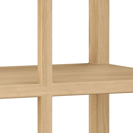 Sunpan Kenzie Bookcase in Grey / Rustic Oak