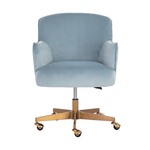Sunpan Karina Office Chair Cornflower Blue Sky / Copenhagen White
