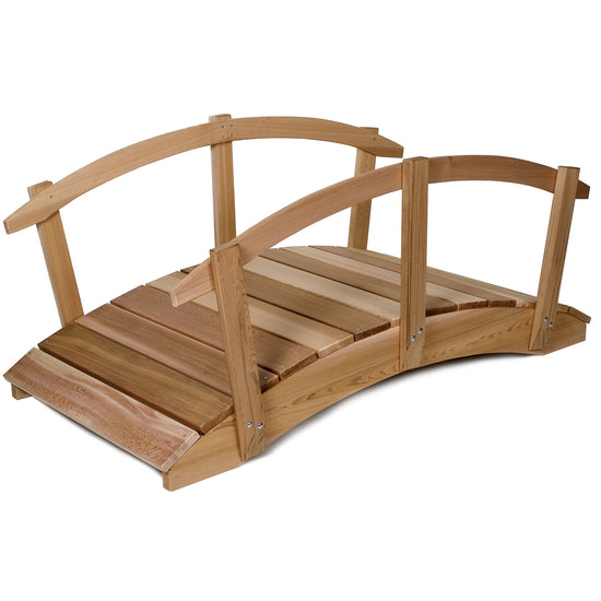 All Things Cedar 8' Garden Bridge & Side Rails