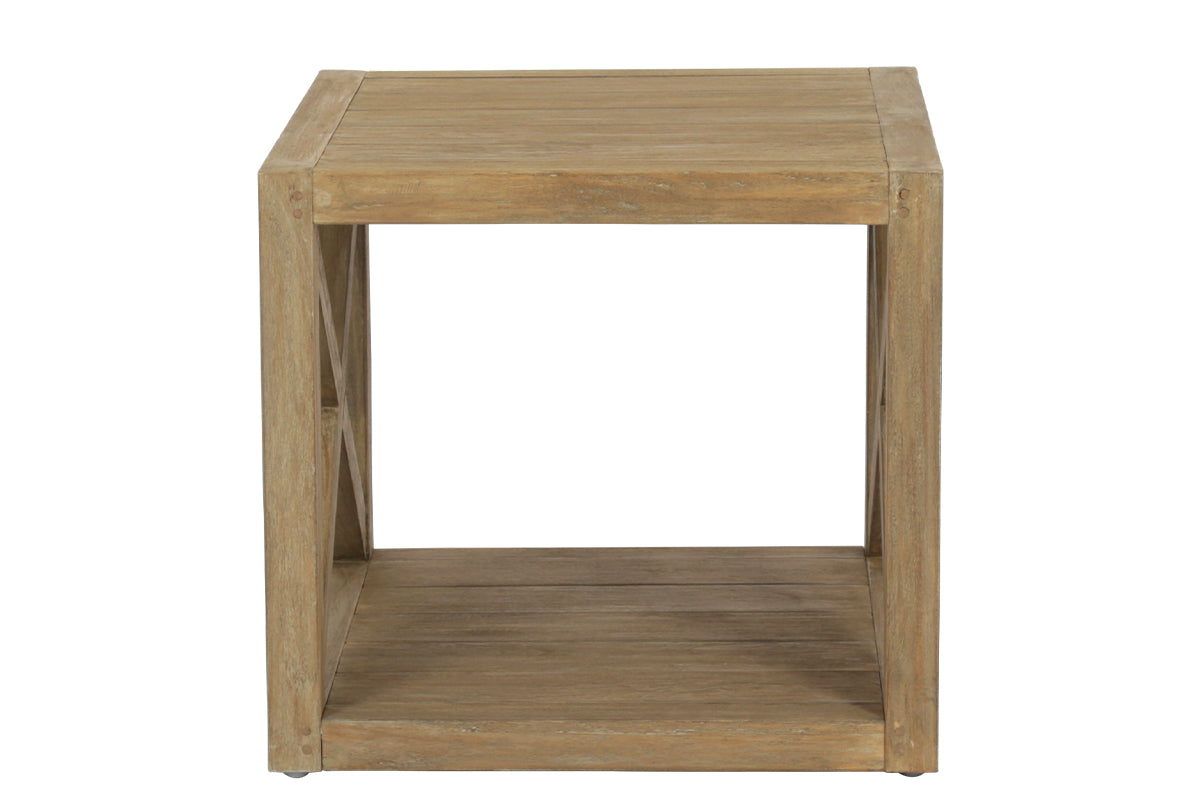 Sunset West X End Table in Coastal Teak