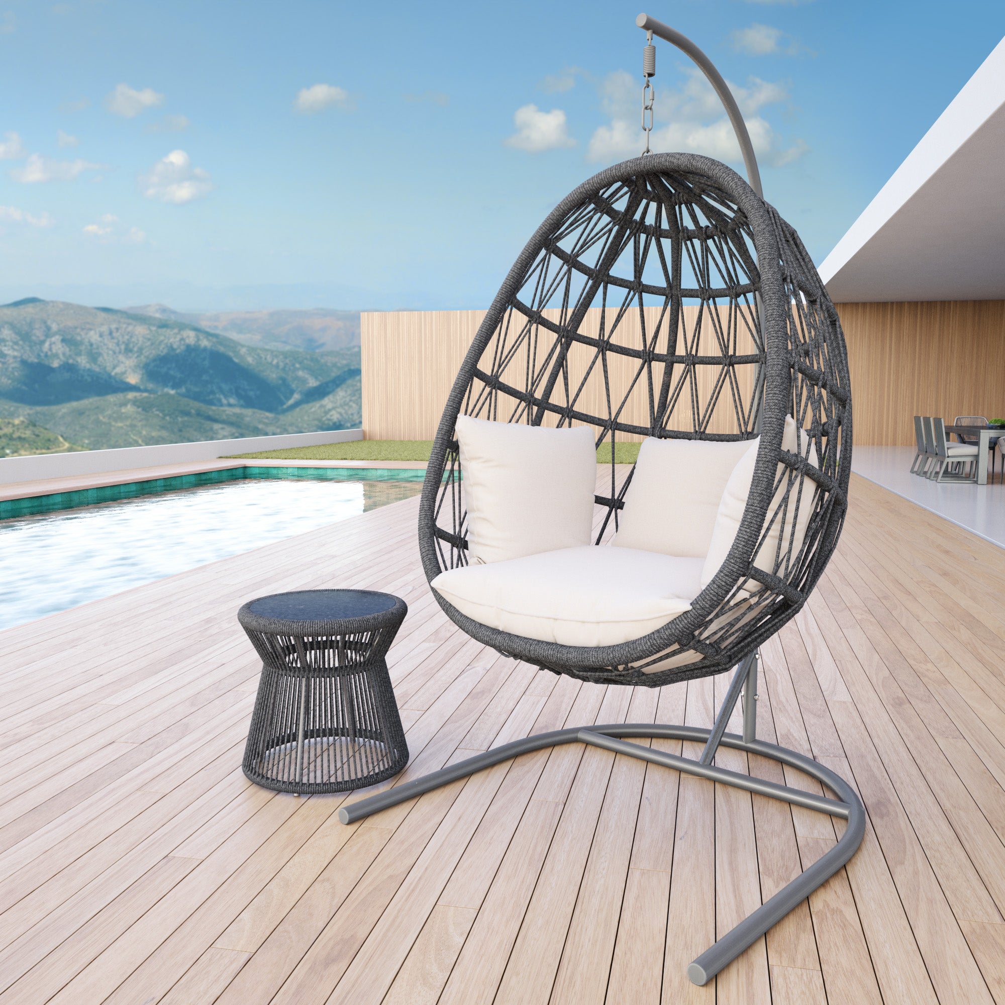 Sunset West Milano Hanging Chair With Cushion