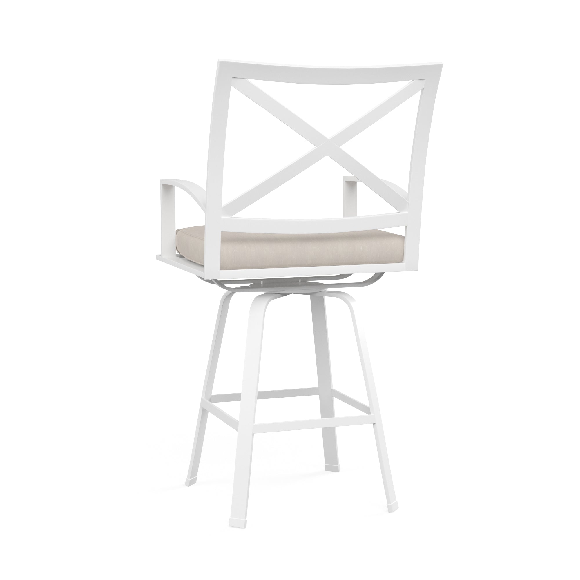 Sunset West Bristol Swivel Barstool with Cushion
