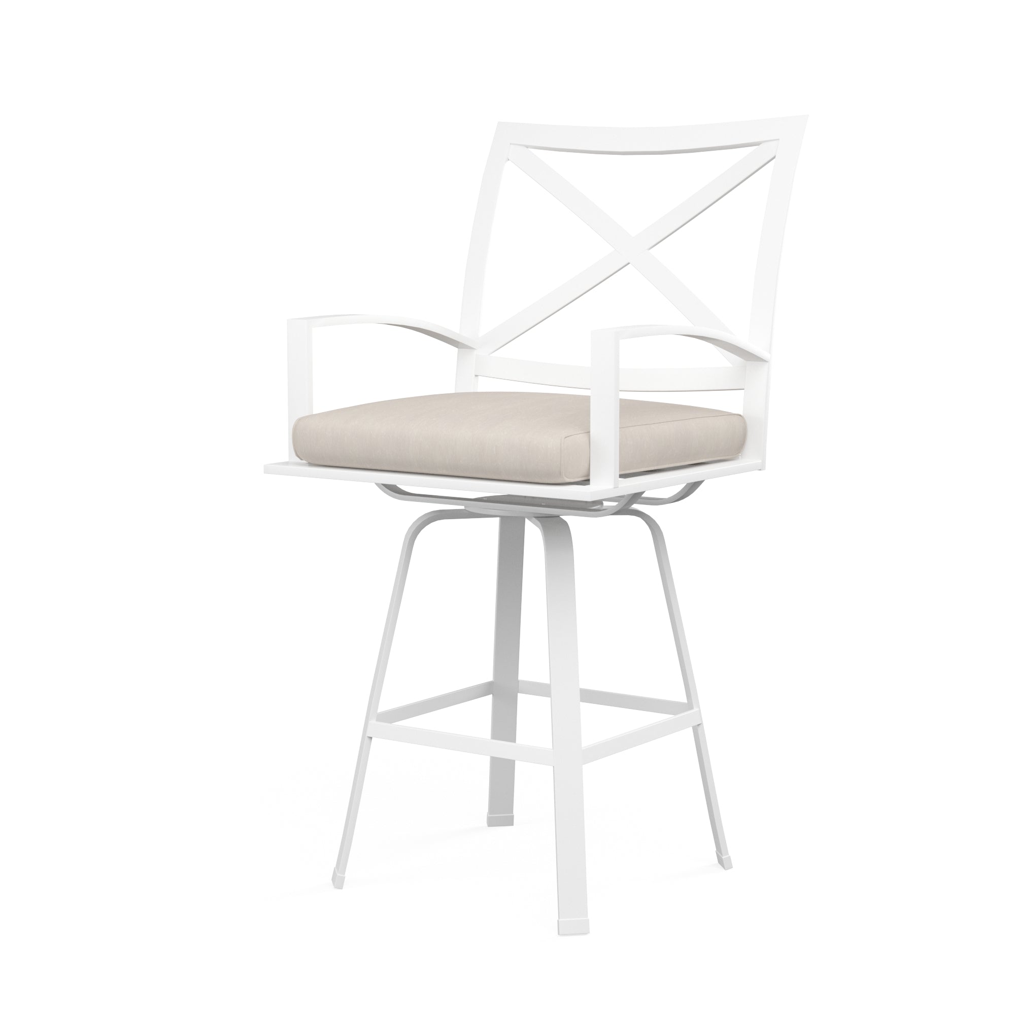 Sunset West Bristol Swivel Barstool with Cushion