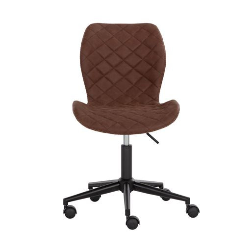 Sunpan Lyla Office Chair Black in Antique Brown / Antique Grey