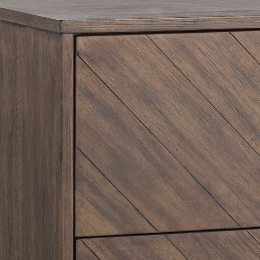 Sunpan Greyson Dresser in Smoke / Light Acacia