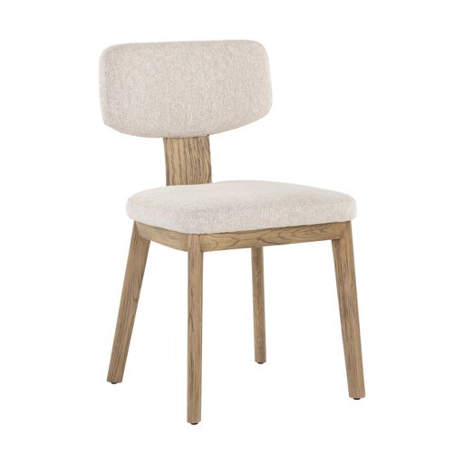 Sunpan Ricket Dining Chair Dark Brown - Dove Cream / Weathered Oak - Dove Cream