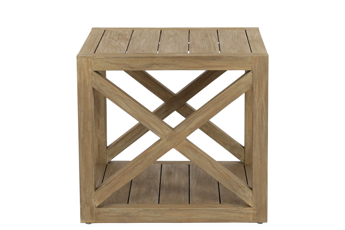 Sunset West X End Table in Coastal Teak