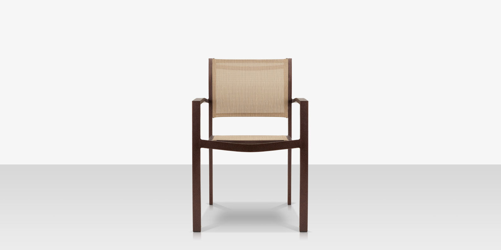 DecoScapes Fusion Aluminum Stackable Arm Dining Side Chair