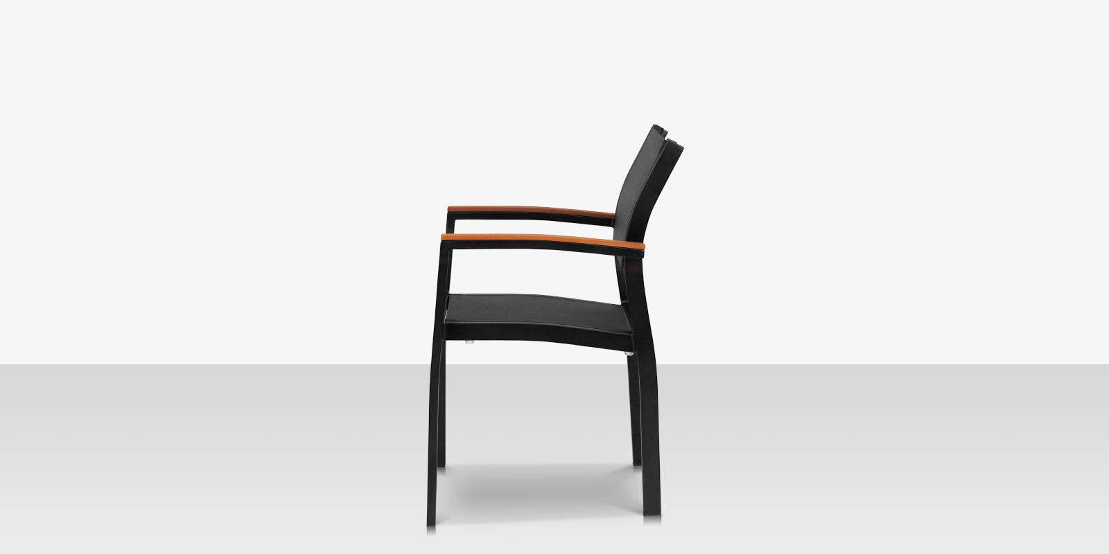 DecoScapes Fusion Aluminum Stackable Arm Dining Side Chair