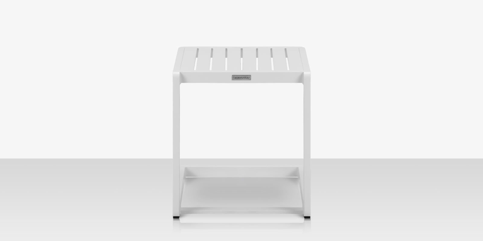 DecoScapes Fusion Aluminum 16'' Wide Square Side Table