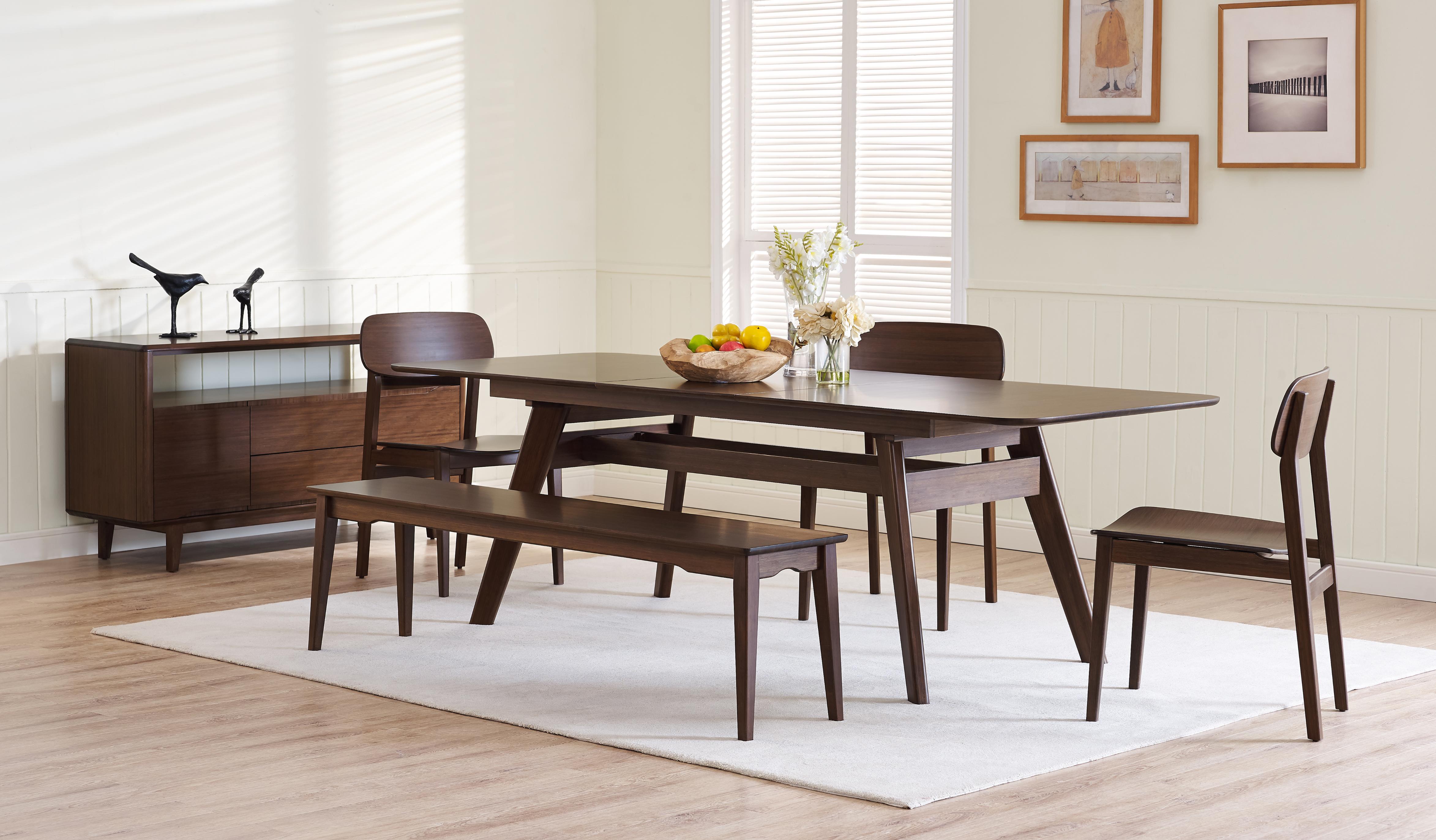 Greenington Currant Long Bench In Black Walnut/Caramelized