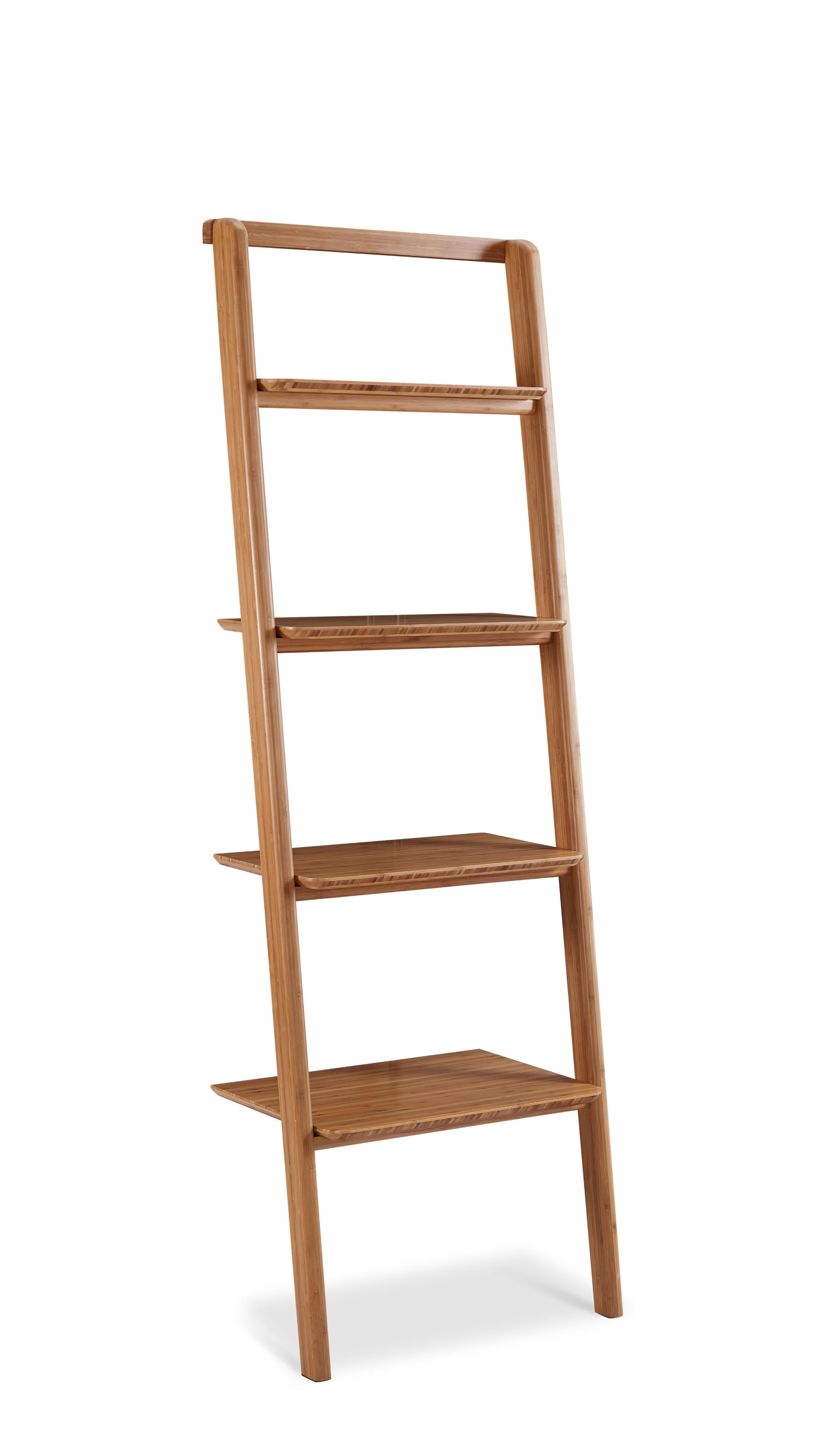 Greenington Currant Leaning Bookshelf, Caramelized / Black Walnut