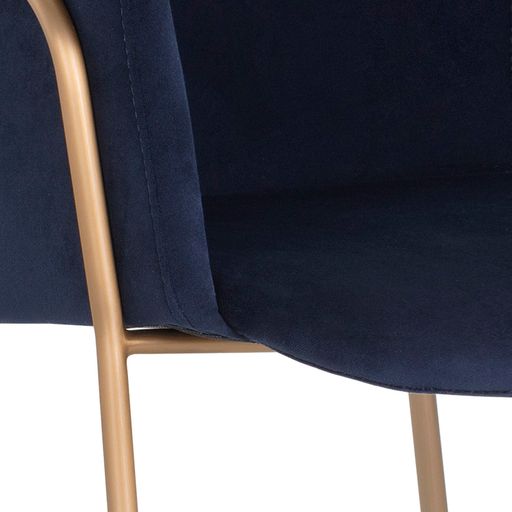 Sunpan Odesa Dining Armchair Abbington Navy / Dillon Cream