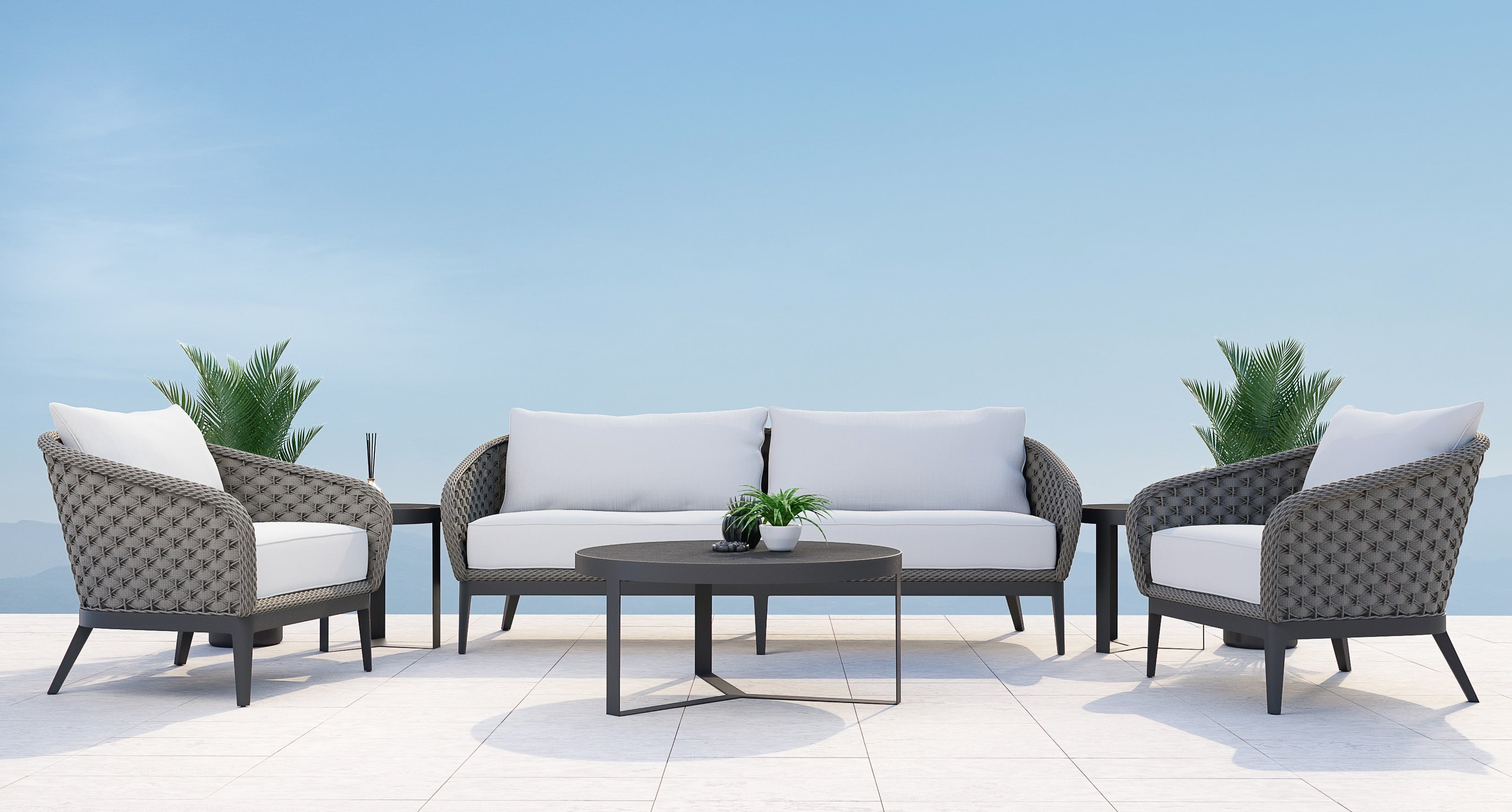 Sunset West Marbella Sofa with Cushion