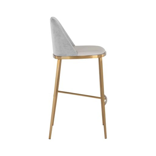 Sunpan Dover Barstool in Bravo Portabella-Sparrow Grey / Napa Stone-Polo Club Stone