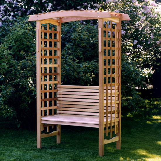 All Things Cedar Garden Arbor & Bench