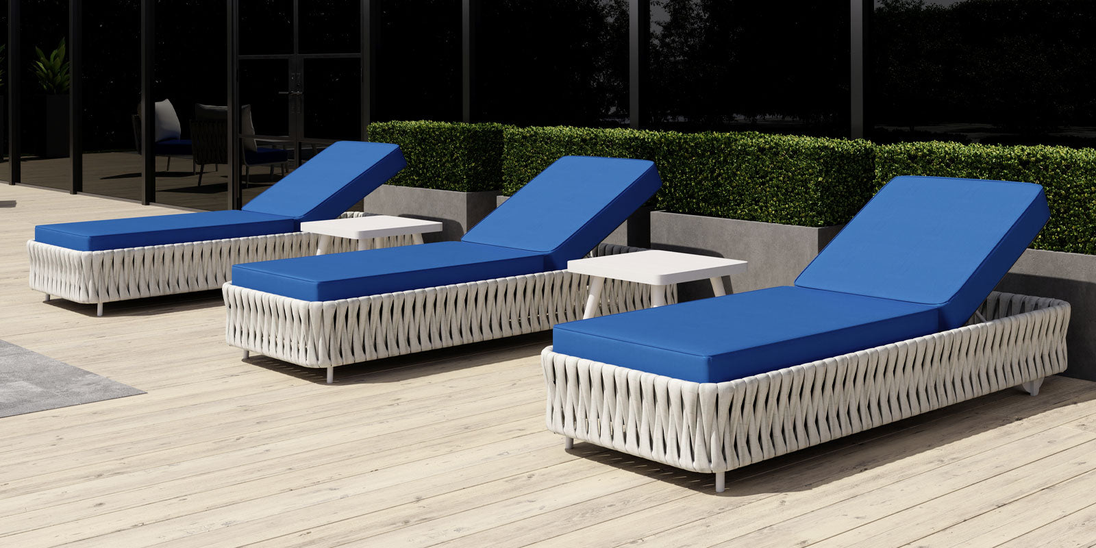 DecoScapes Aria 28" Aluminum Frame Chaise