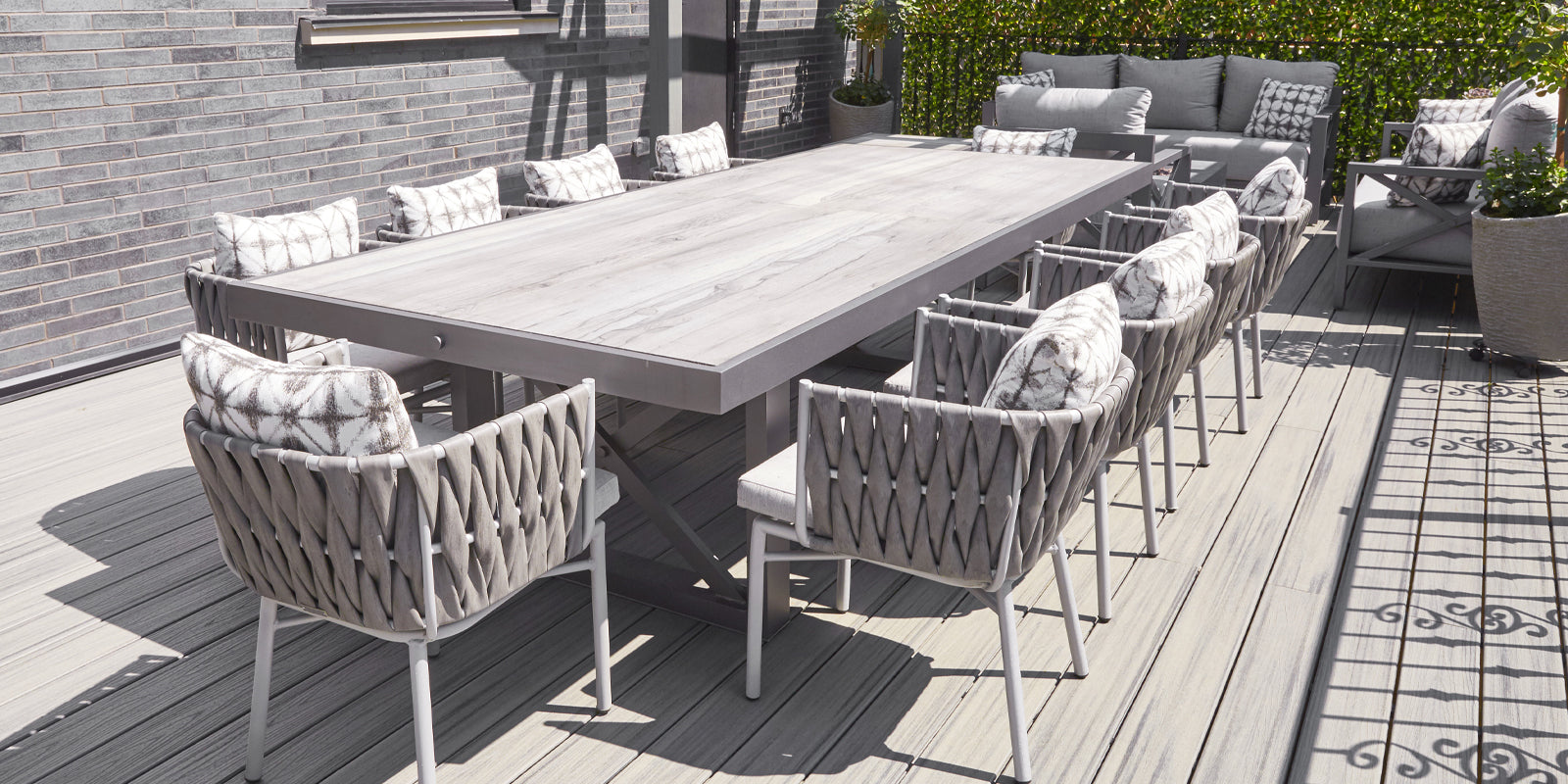 DecoScapes Contemporary Square X Style Dining Table Base