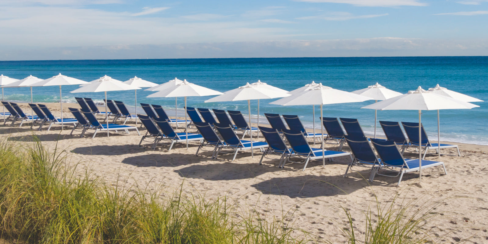 DecoScapes Tides Sling Aluminum Stackable Armless Chaise Lounge