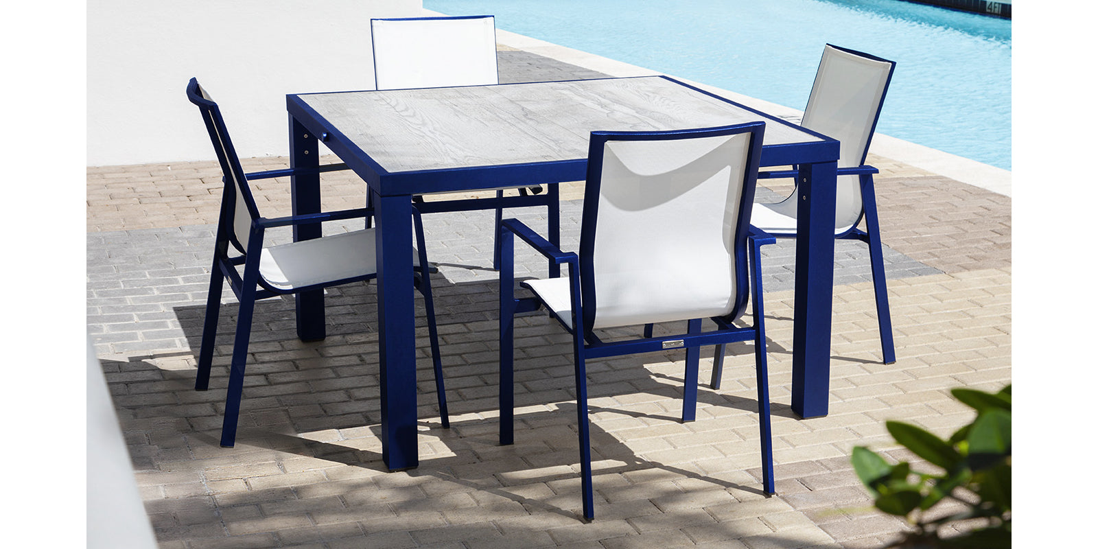 DecoScapes Tide Aluminum Sling Dining Arm Chair