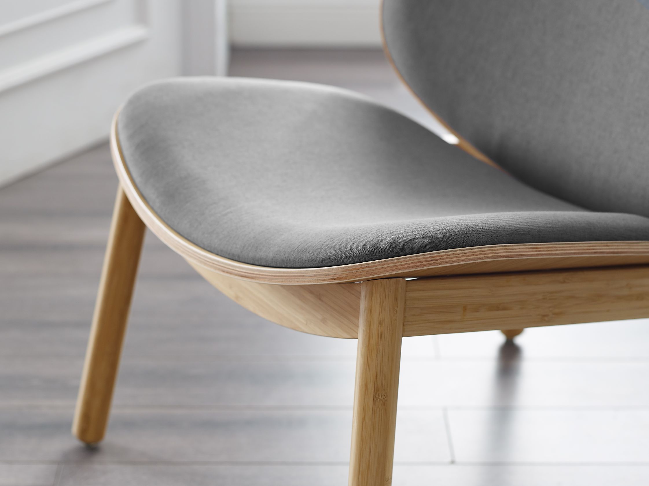 Greenington Danica Lounge Chair in Wheat Gray/Wheat Red