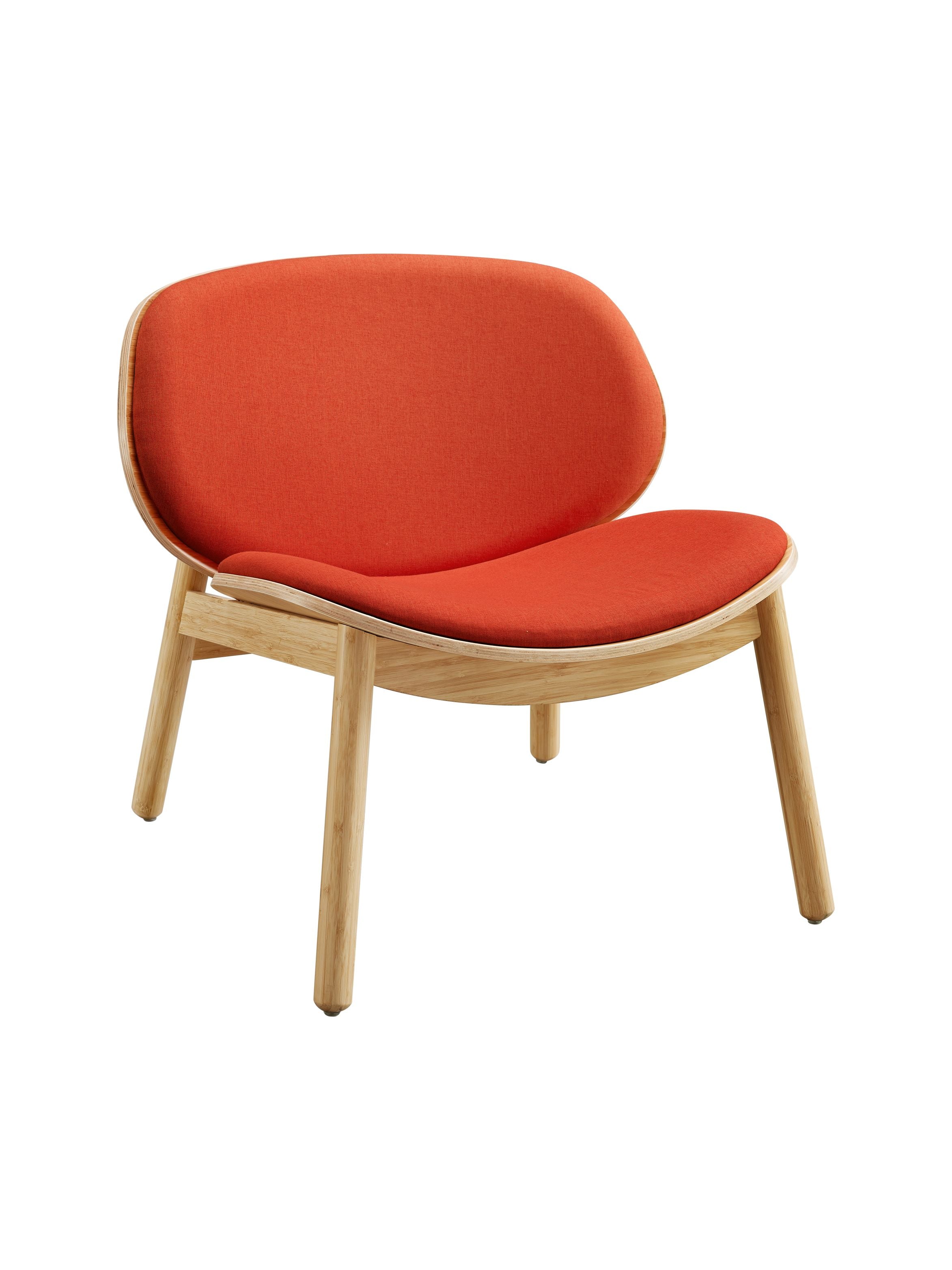 Greenington Danica Lounge Chair in Wheat Gray/Wheat Red