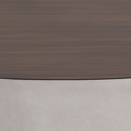 Sunpan Diaz Coffee Table in Grey-Wood Grain Brown / Marble-Look Antique Brass