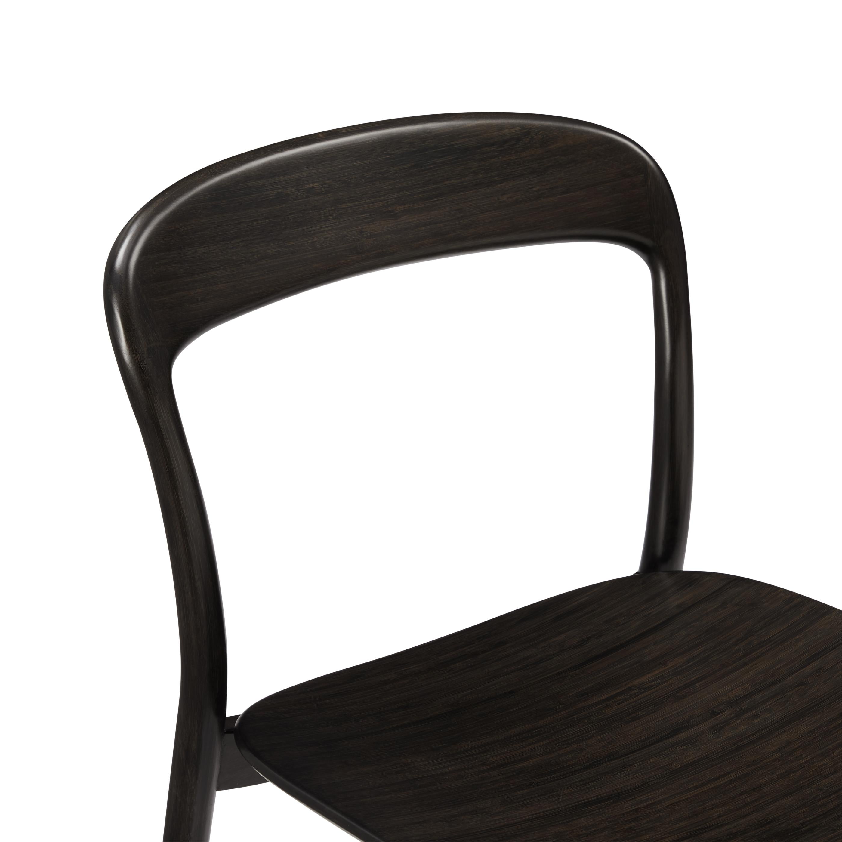 Greenington Hanna Chair Bamboo Seat In Caviar