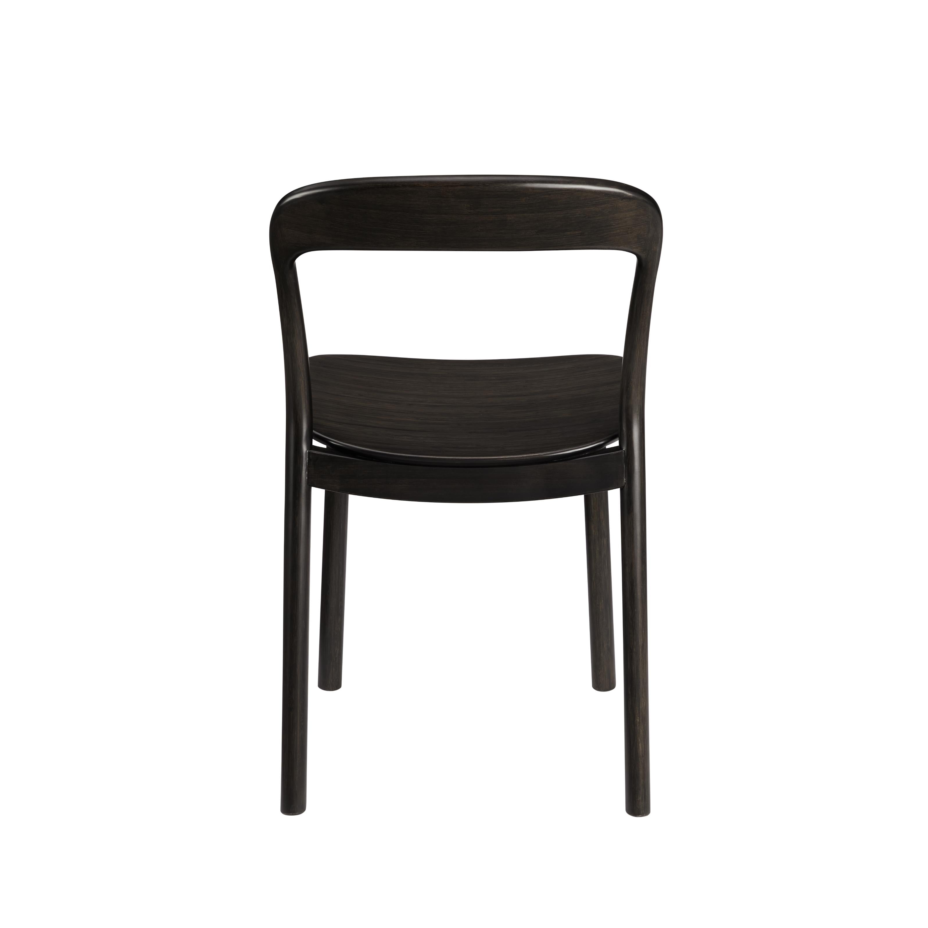 Greenington Hanna Chair Bamboo Seat In Caviar