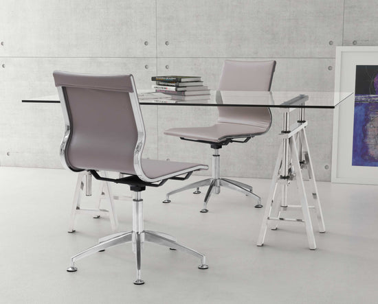 Zuo Modern Glider Conference Chair Taupe