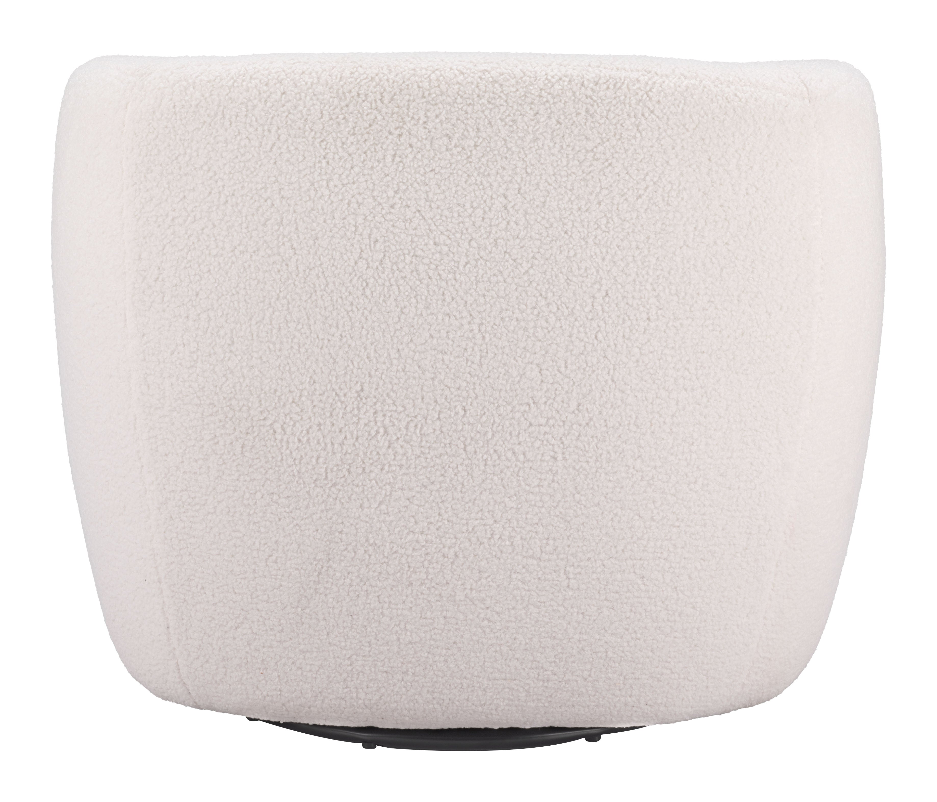 Zuo Modern Govan Swivel Chair in Ivory/Brown