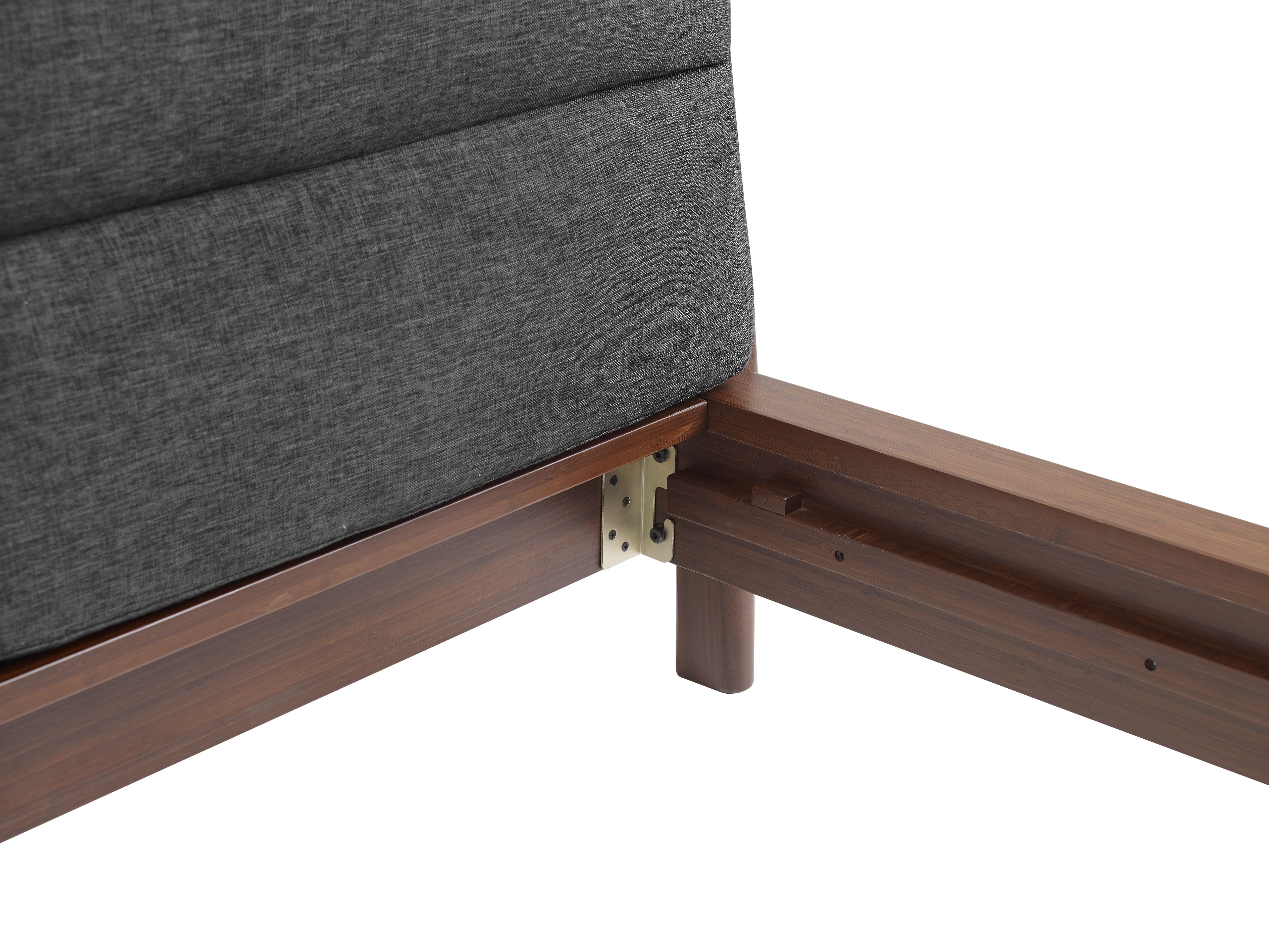Greenington Park Avenue King Platform Bed with Fabric - Ruby