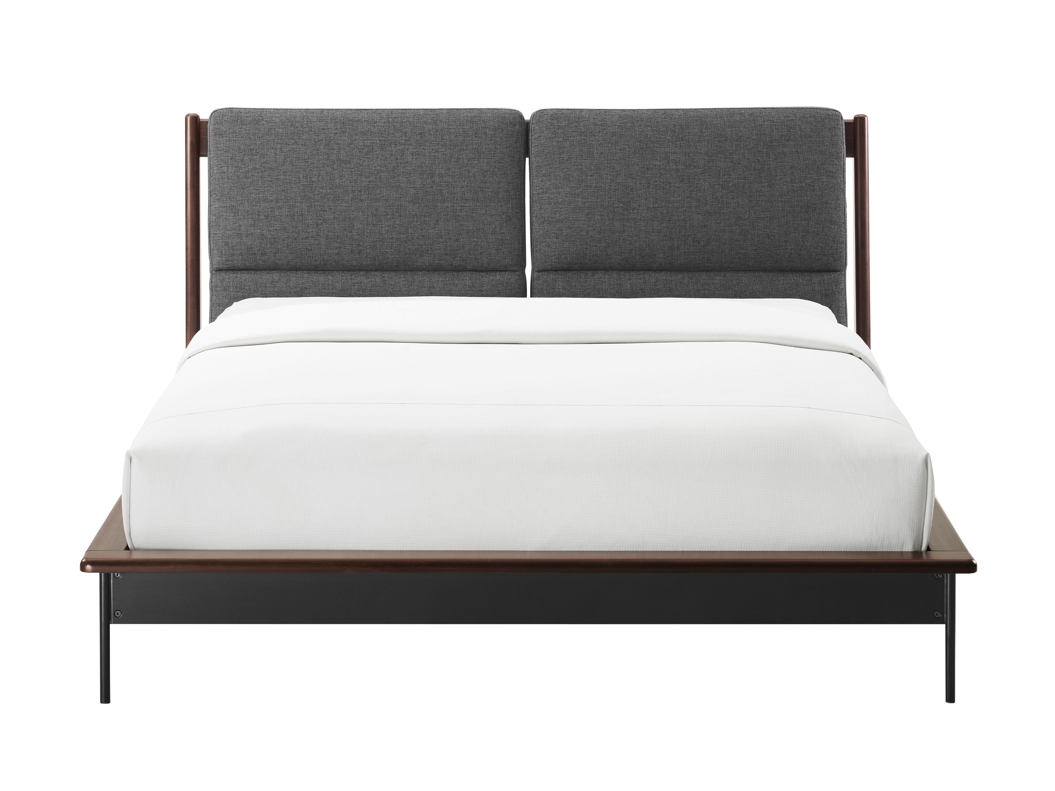 Greenington Park Avenue King Platform Bed with Fabric - Ruby