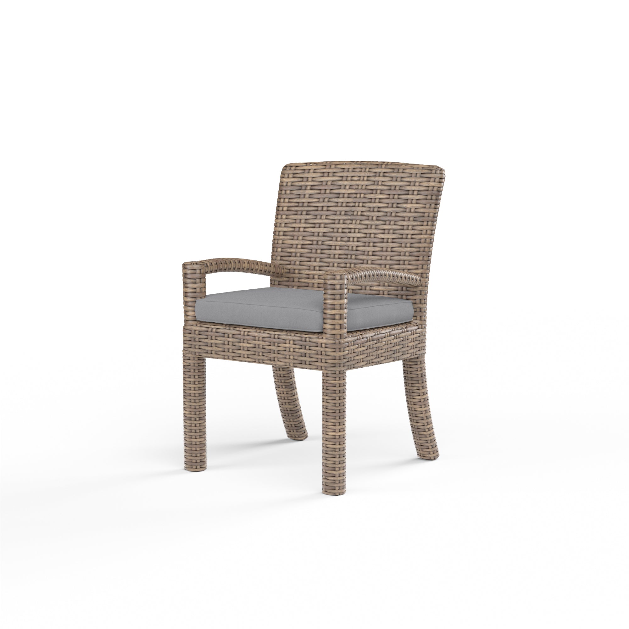 Sunset West Havana Dining Chair in Canvas Flax with Self Welt