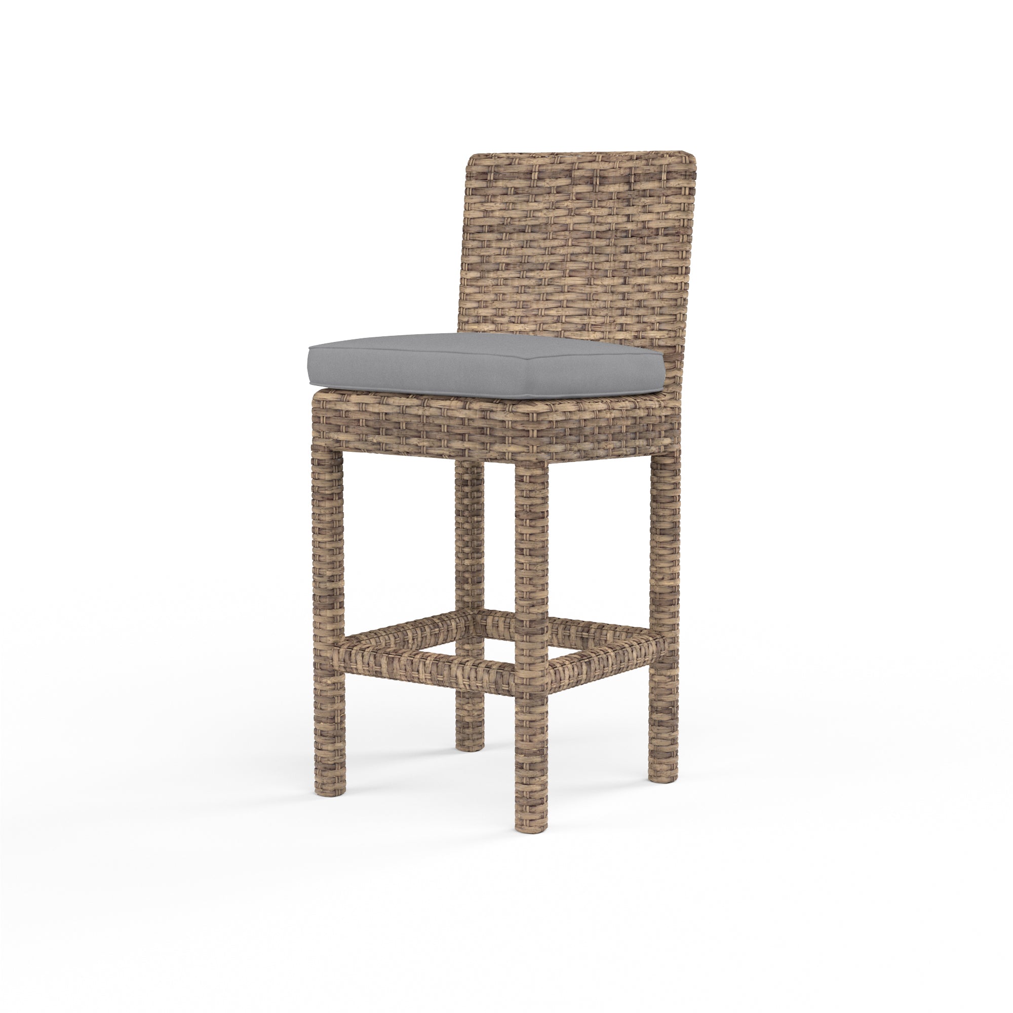 Sunset West Havana Counter Stool in Canvas with Self Welt