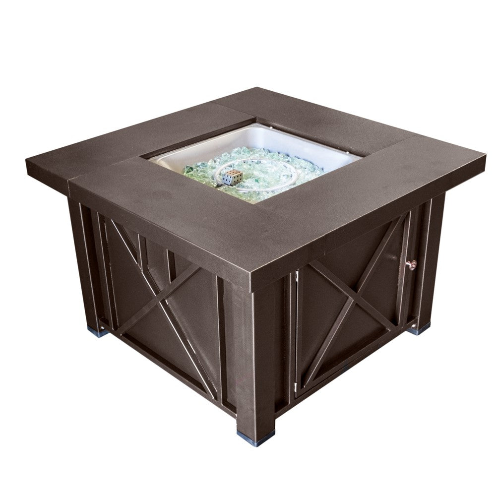 AZ Patio Heaters Outdoor Fire Pit in Hammered Bronze / Bronze/Stainless Steel