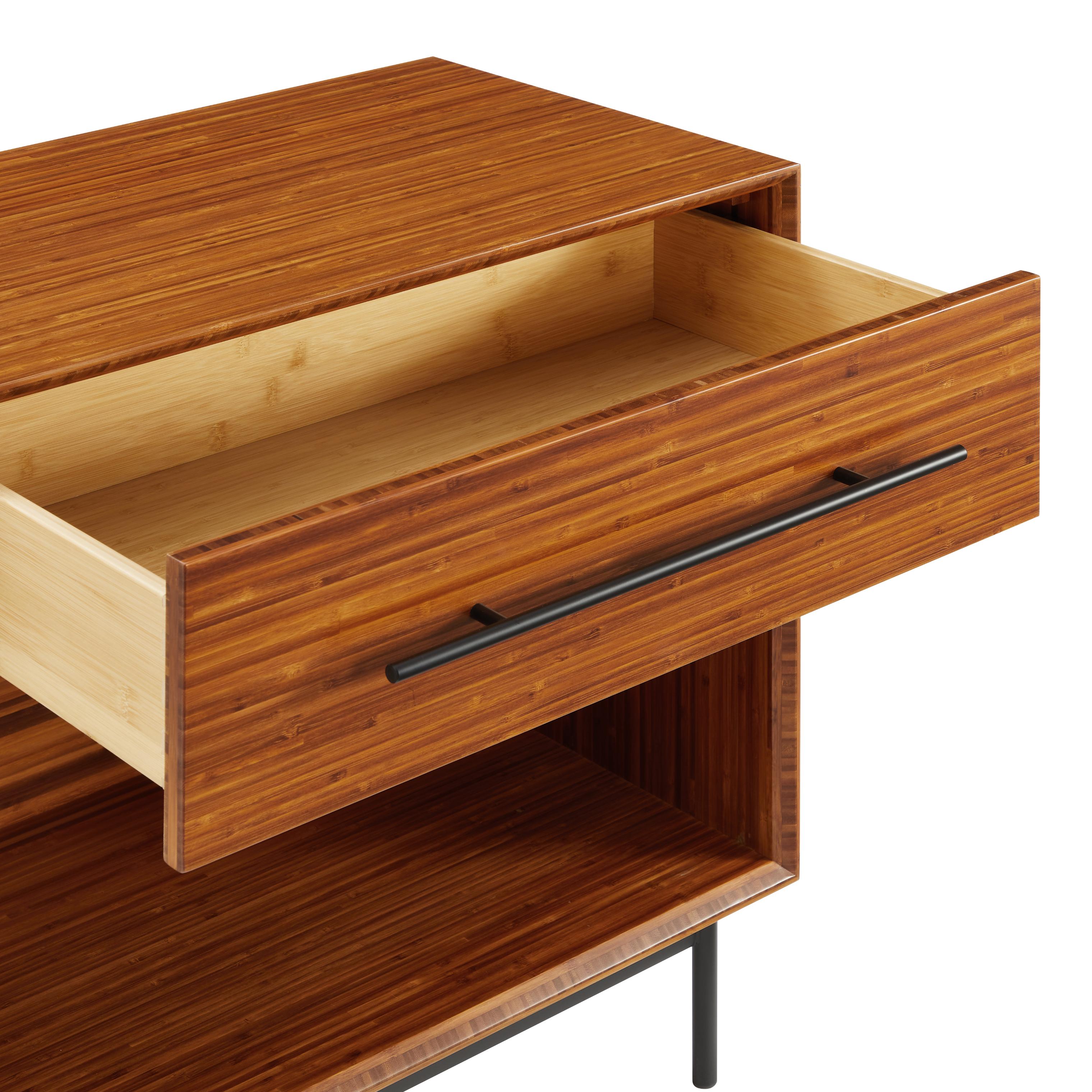 Greenington Taylor 28" 1 Drawer Nightstand In Amber