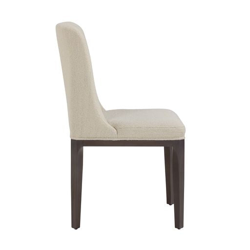 Sunpan Elisa Dining Chair in Grey Oak - Dazzle Cream / Naya Check Black / Light Oak - Mainz Cream