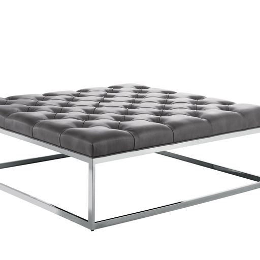 Sunpan Sutton Ottoman - Cantina Magnetite
