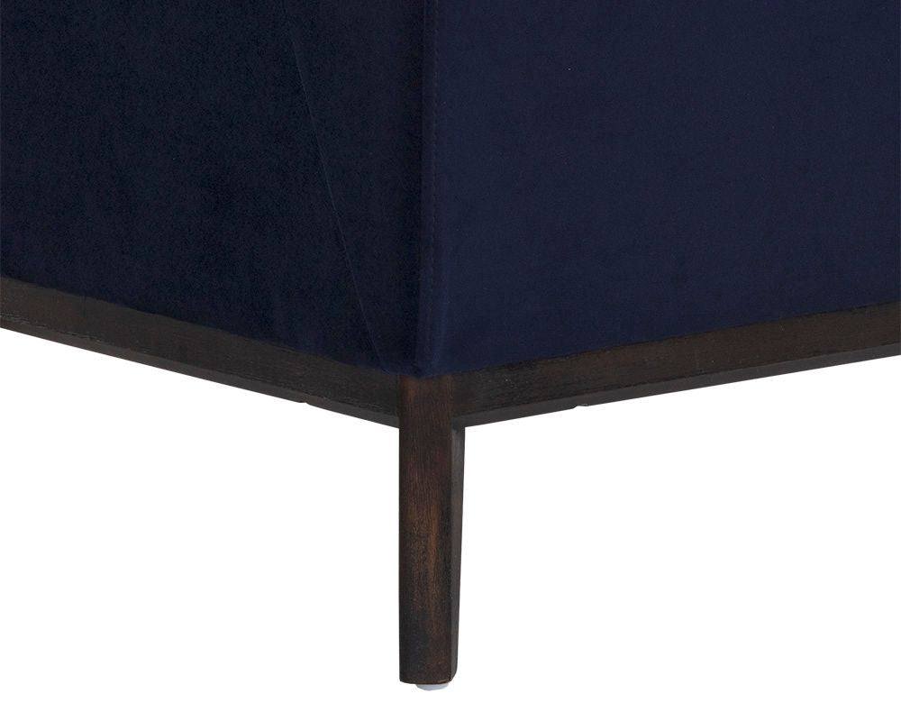 Sunpan Kosovo Modular Banquette Bench Abbington Navy / Polo Club Stone