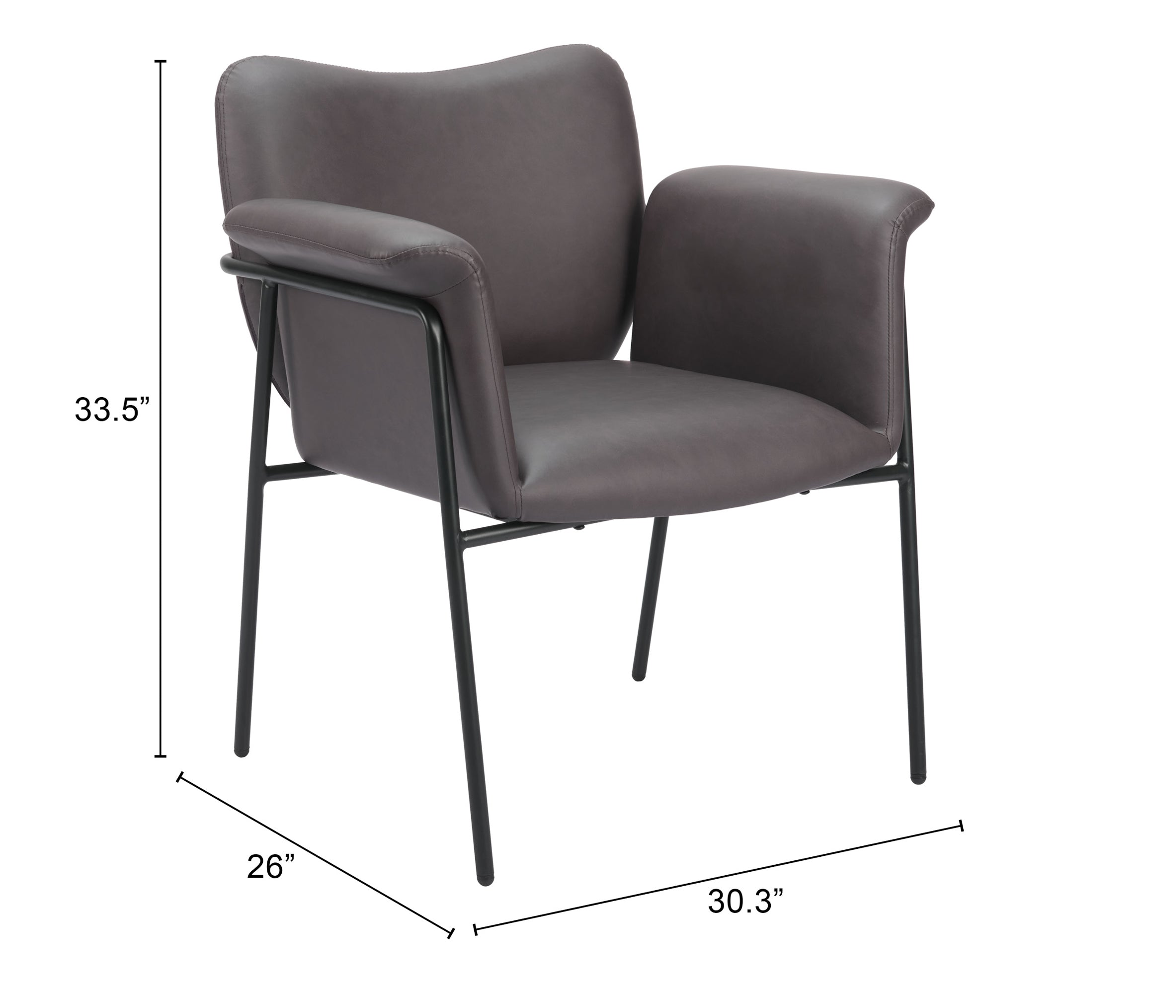Zuo Modern Heritage Accent Chair Brown