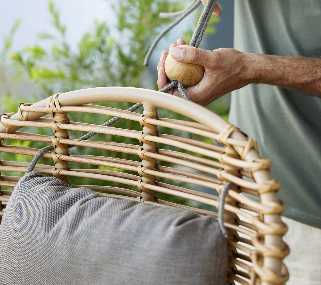 Cane-Line Hive Highback Chair with Teak Legs