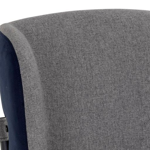 Sunpan Pearce Counterstool Dark Grey-Abbington Navy / Light Grey-Bravo Cognac