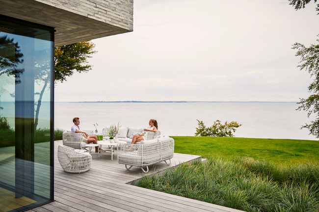 Cane-Line Nest 3-Seater Sofa OUTDOOR With Cane-Line Natte Cushions