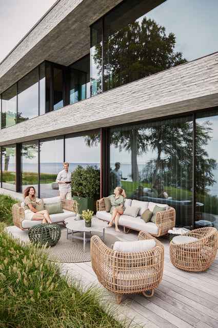 Cane-LIne Nest 2-Seater Sofa OUTDOOR With Cane-Line Natte Cushions