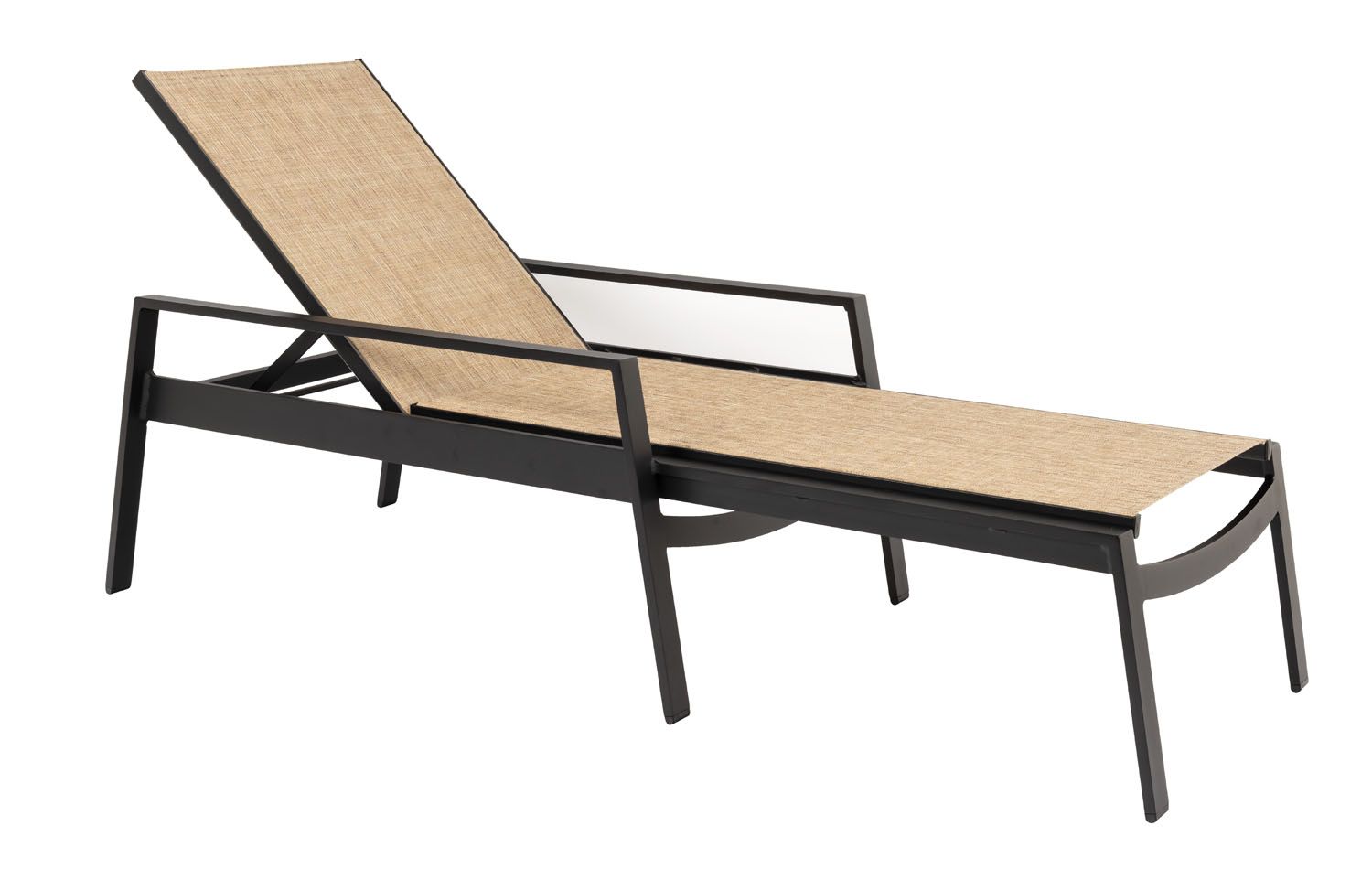 Woodard Hudson Sling Adjustable Chaise Lounge, Aged Teak, Augustine Alloy (Grade A), Grade A Fabric, Garden Chairs, Chaises, Hudson, Aluminum, Chaise Lounge, Rectangular, Outdoor