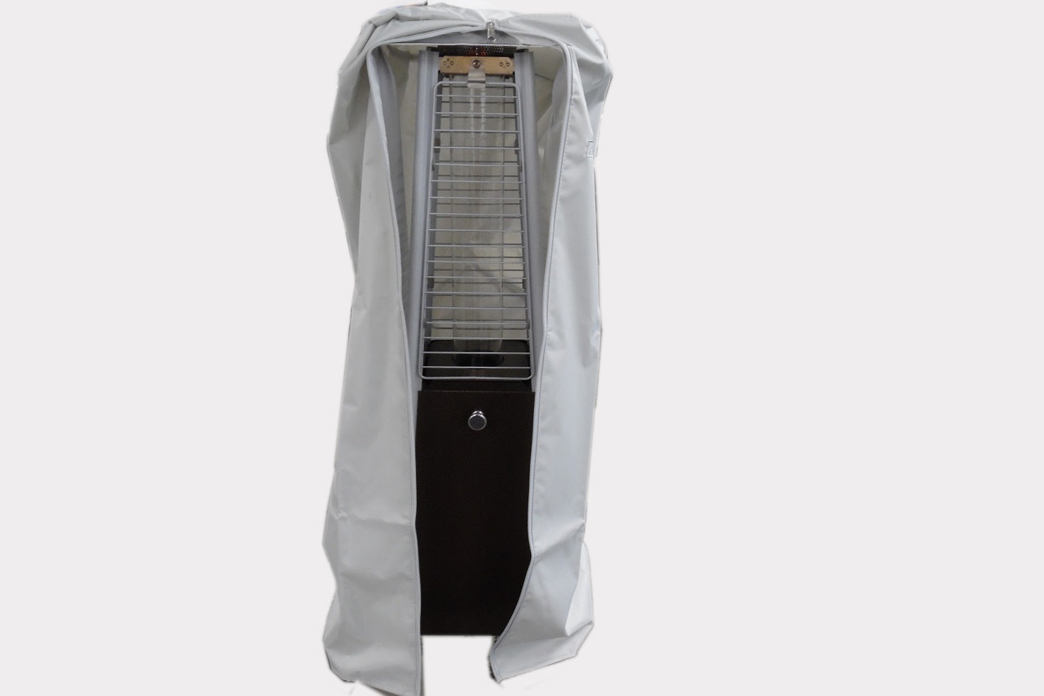 AZ Patio Heaters Table Top Glass Tube Patio Heater Cover in Paprika / Silver